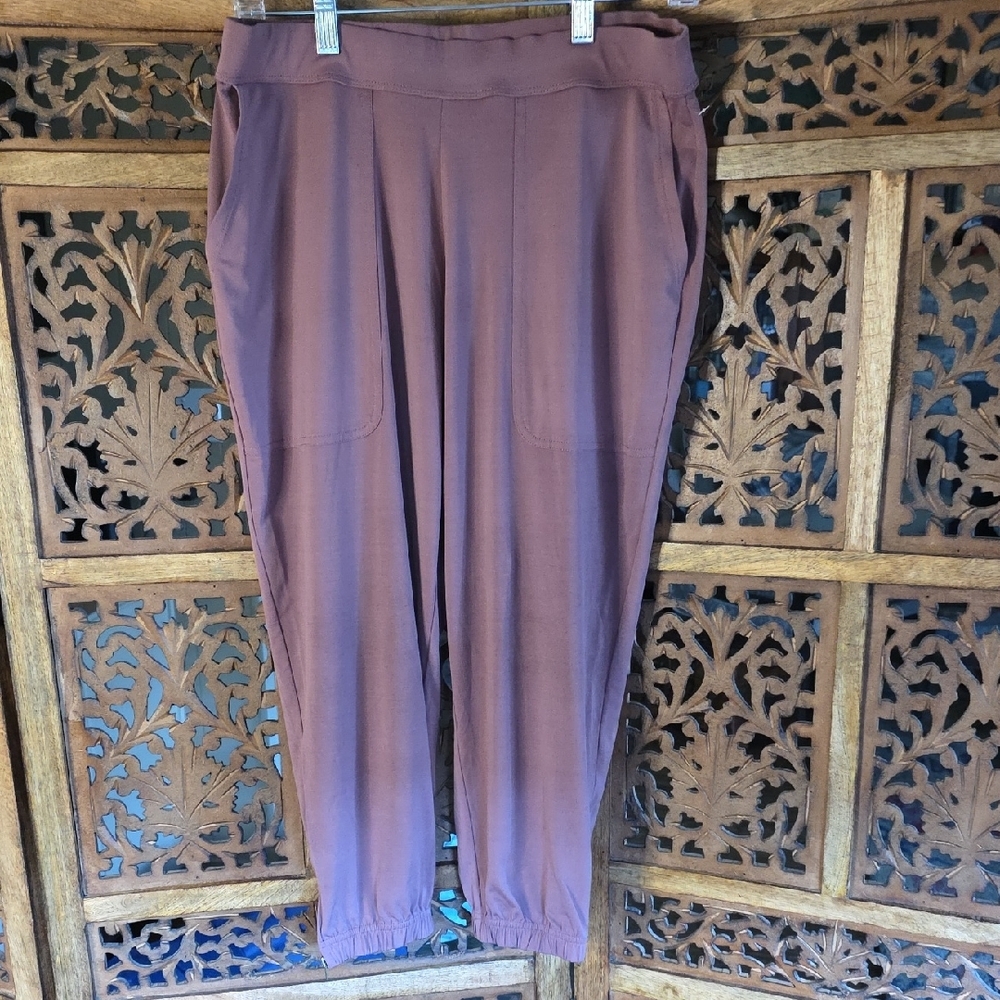 Lisa Rinna Collection Mauve Track Pants